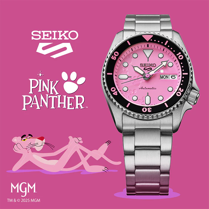Seiko 5 Sports SKX Series Pink Panther Limited Edition Watch - SRPM07K - Image 4