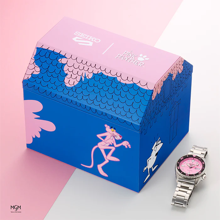 Seiko 5 Sports SKX Series Pink Panther Limited Edition Watch - SRPM07K - Image 7
