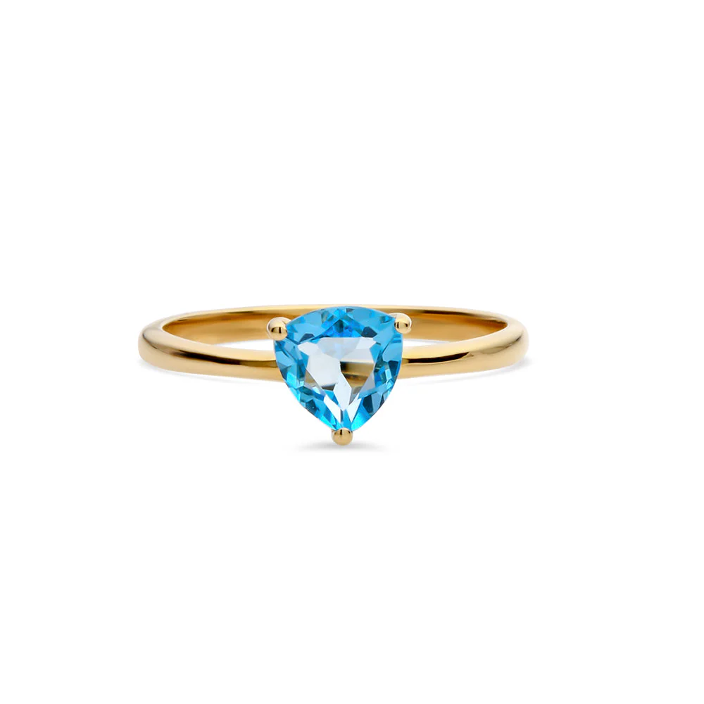 Swiss Blue Topaz Ring
