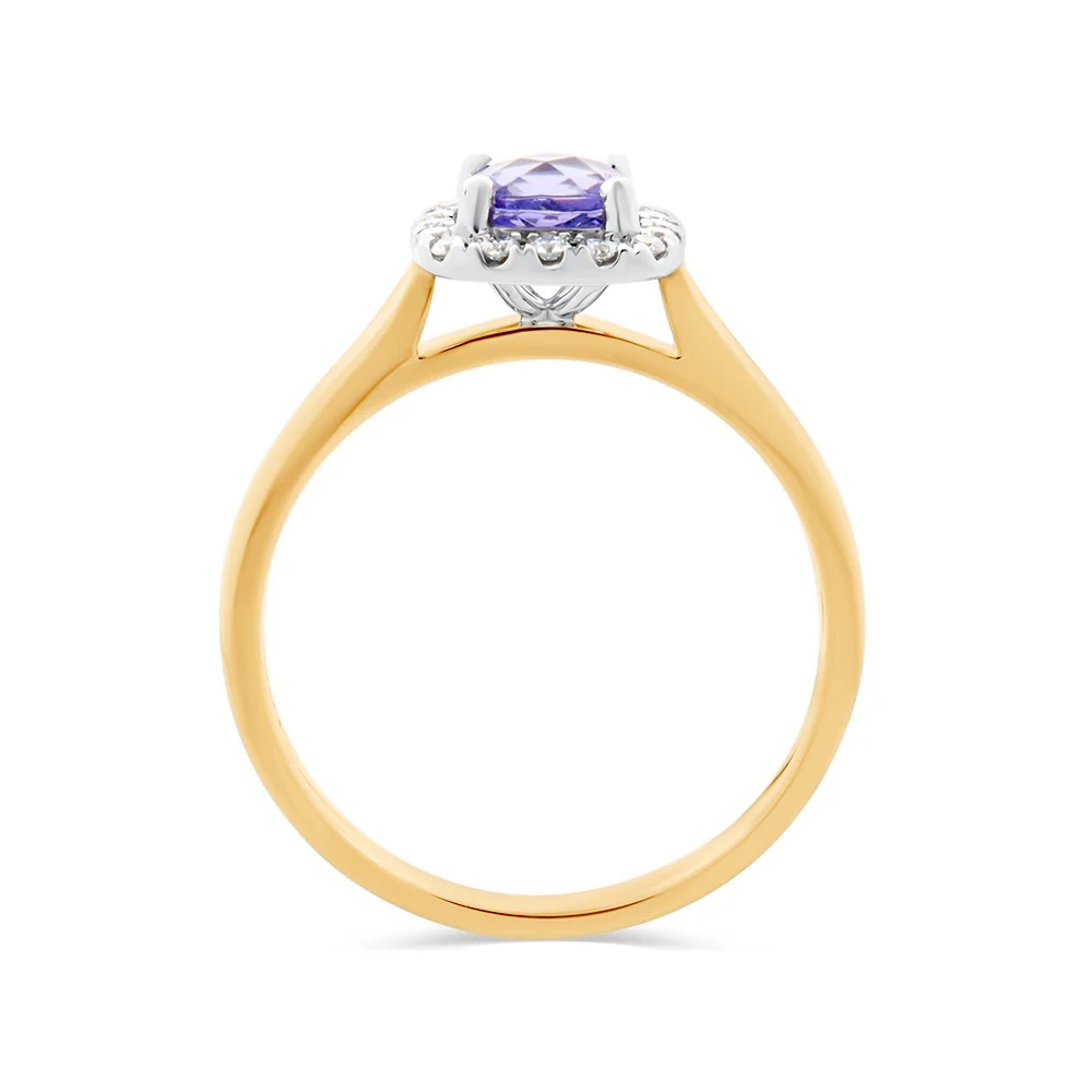Tanzanite & Diamond Ring - Image 2