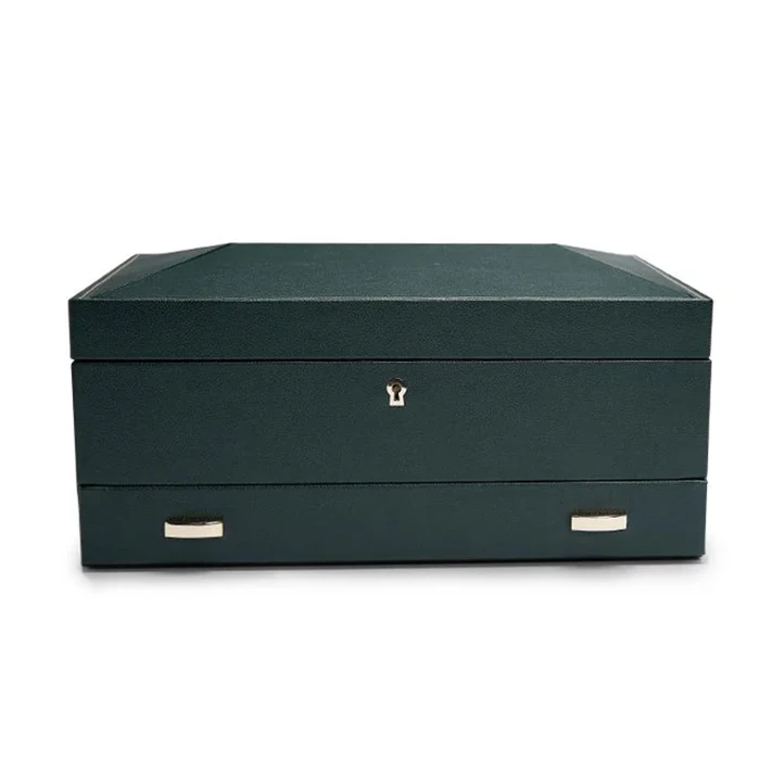 Wolf - British Racing 10 Piece Watch Box, Green - Image 4